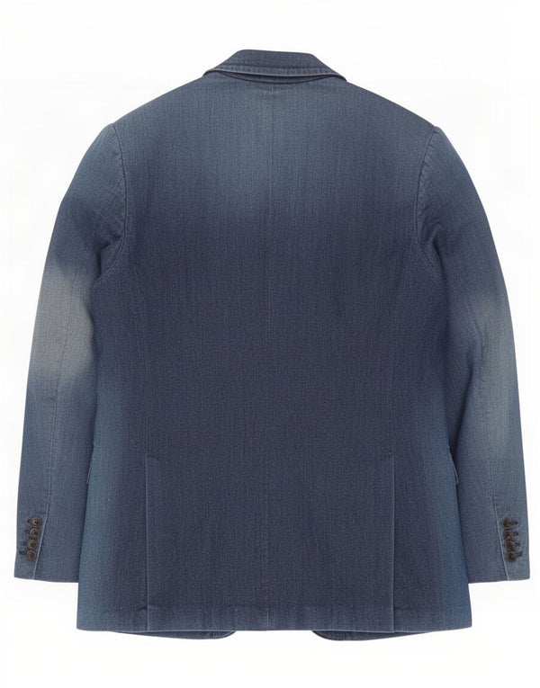 Jaqueta blazer masculina Daniele Alessandrini com 3 botões IT 54 2XL azul marinho