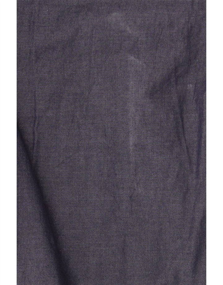 Pulôver feminino Marella crop manga 3/4 Reino Unido 10 pequeno azul marinho