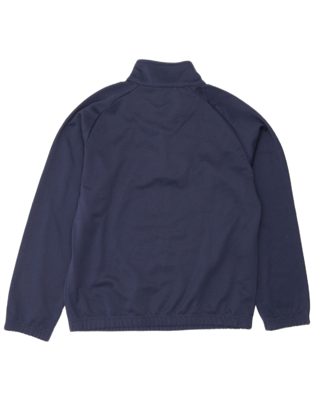 Moletom masculino Kappa com zíper e gola alta poliéster azul marinho médio