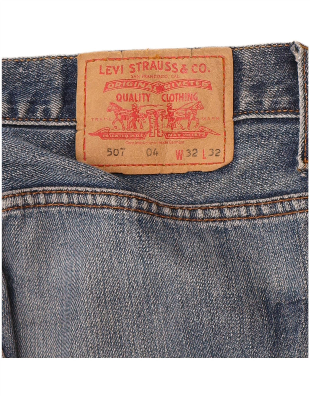 Jeans Levi's 507 Bootcut W32 L32 Azul Algodão
