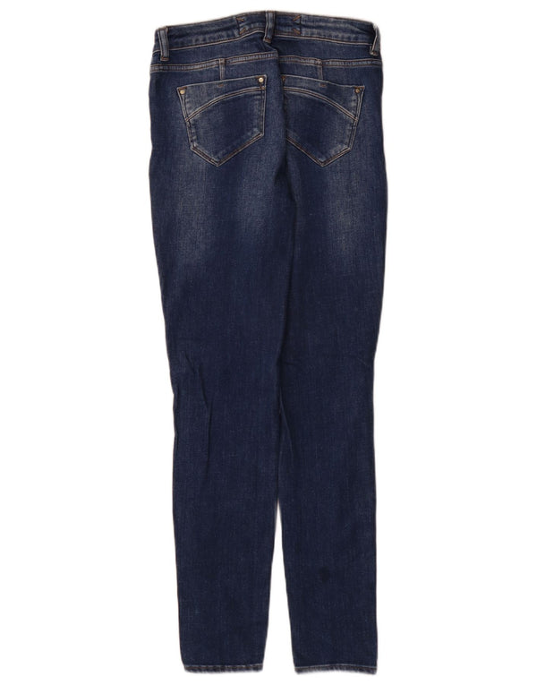 Karen Millen Jeans Skinny Feminino Reino Unido 8 Pequeno W26 L29 Azul Algodão