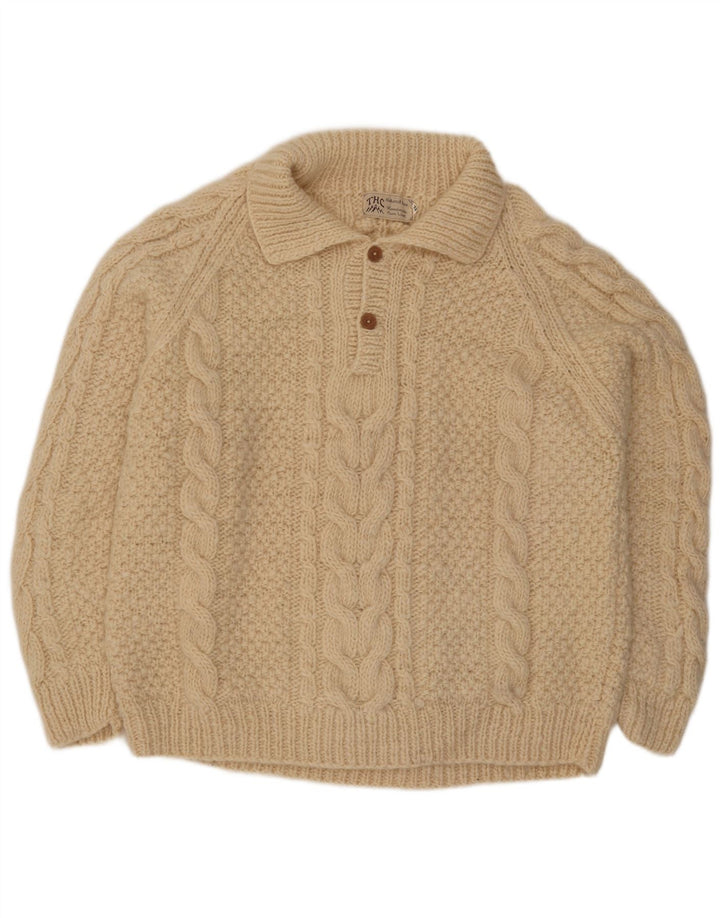 Suéter masculino THC com gola polo XL em lã branca