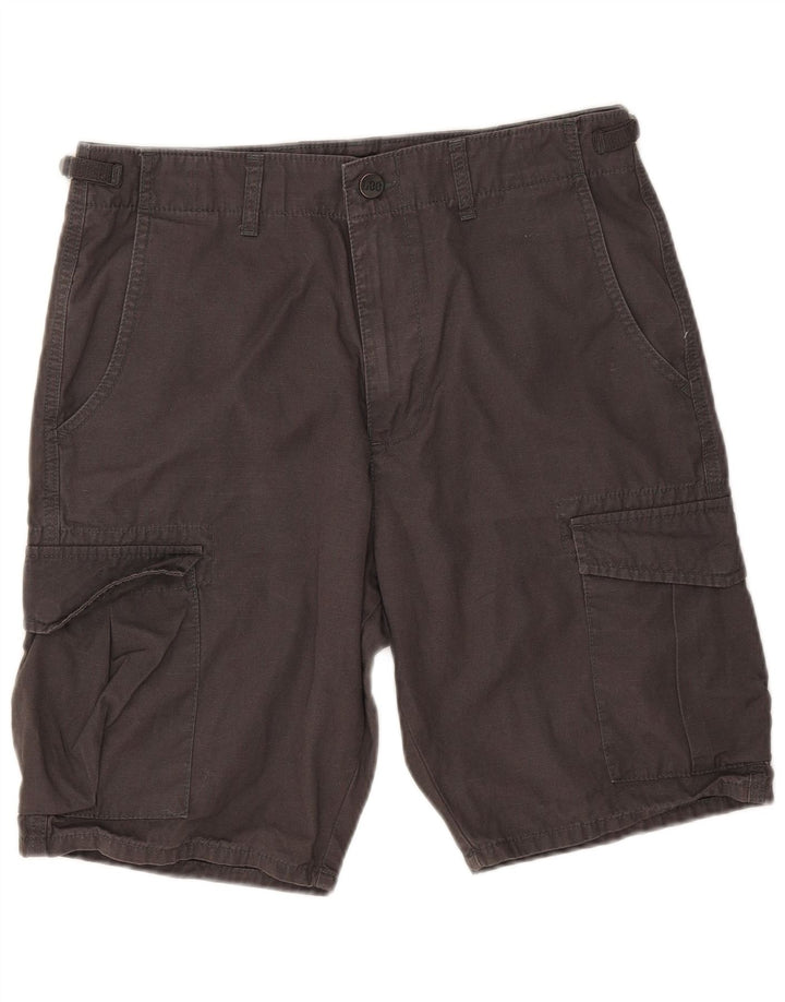 Lee Mens Cargo Shorts W32 Algodão Cinza Médio
