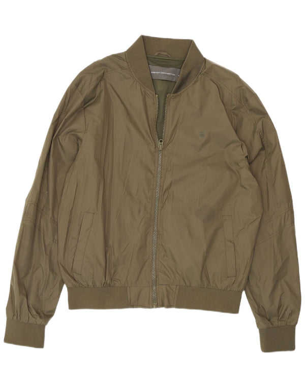 Jaqueta bomber masculina French Connection UK 44 2XL poliamida cáqui