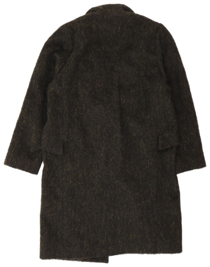 Sobretudo grande feminino French Connection UK 10 lã cáqui pequena