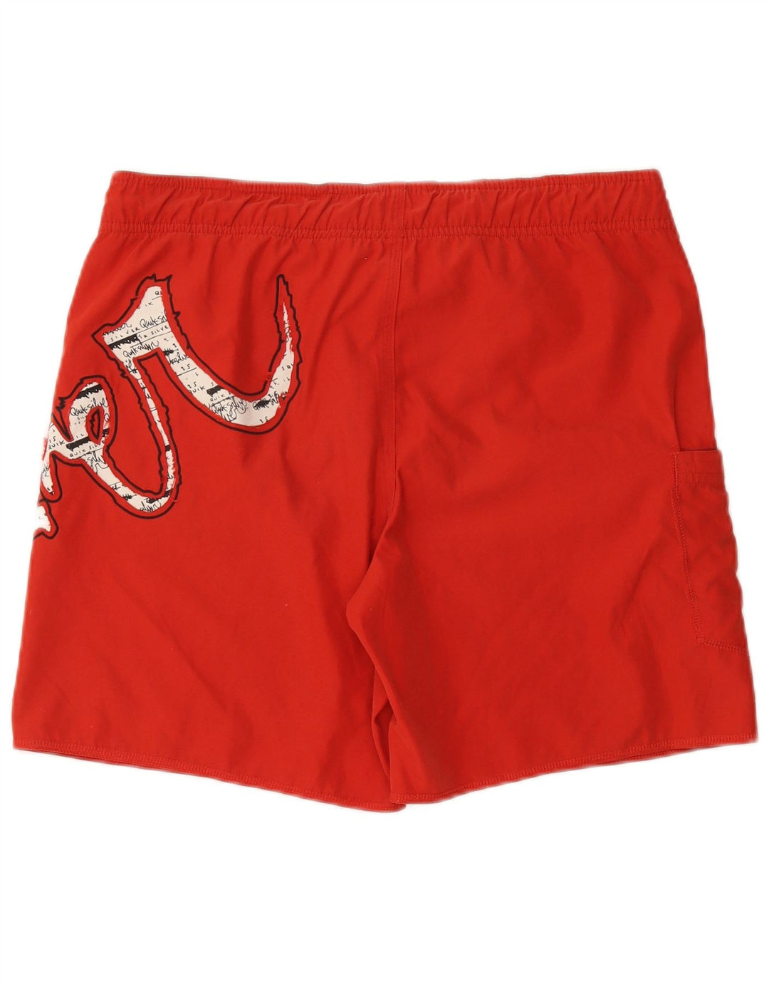 Shorts de natação masculino QUIKSILVER pequeno poliéster vermelho