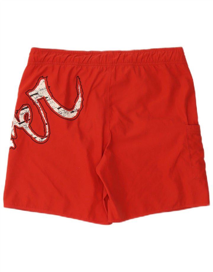 Shorts de natação masculino QUIKSILVER pequeno poliéster vermelho