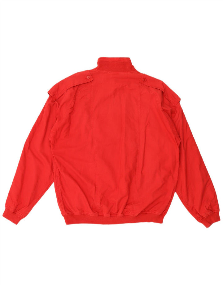 C&A Jaqueta masculina nova rápida militar anorak UE 48/50 algodão vermelho médio