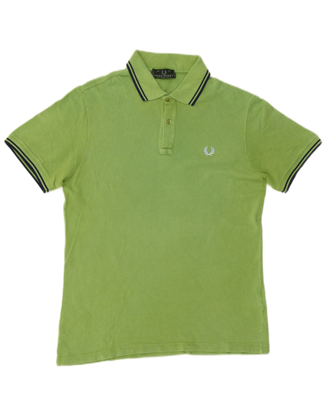 Camisa polo masculina Fred Perry algodão verde médio