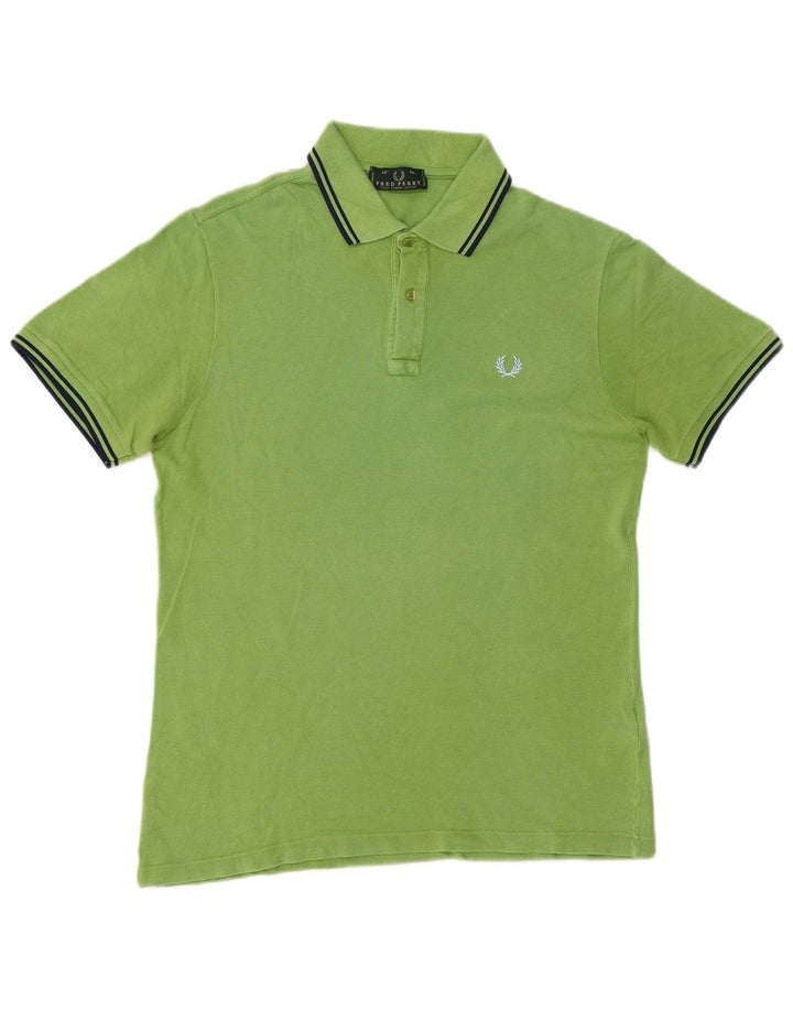 Camisa polo masculina Fred Perry algodão verde médio
