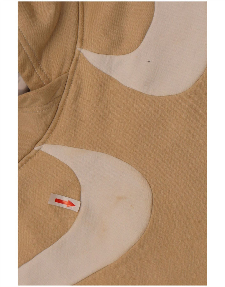 Jumper com capuz gráfico masculino Nike grande algodão bege