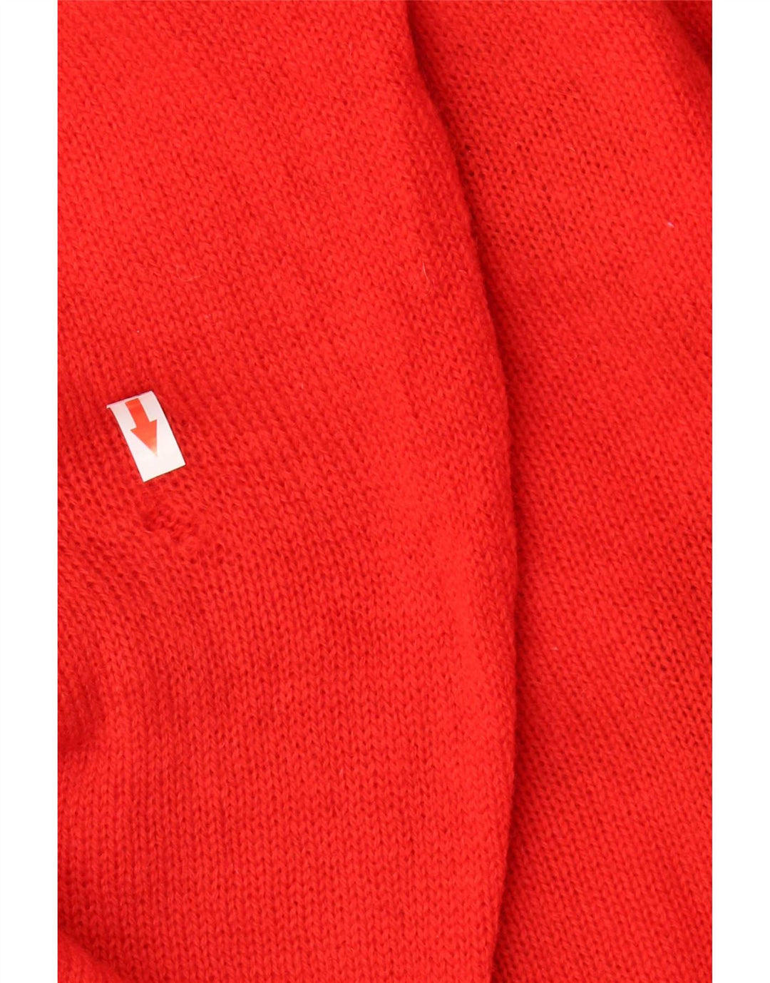 Suéter vintage masculino com gola redonda grande vermelho Argyle/Diamante