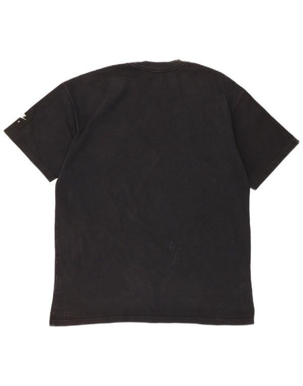 Camiseta Nike masculina gráfica Top médio algodão preto