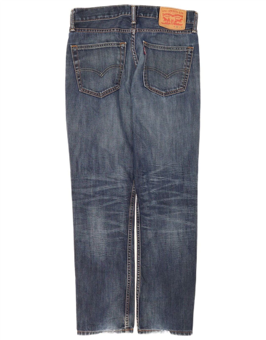 Levi's Masculino 511 Slim Jeans W30 L30 Azul Algodão