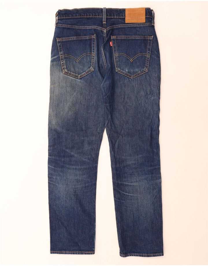 LEVI'S Masculino 514 Straight Jeans W30 L30 Azul Algodão