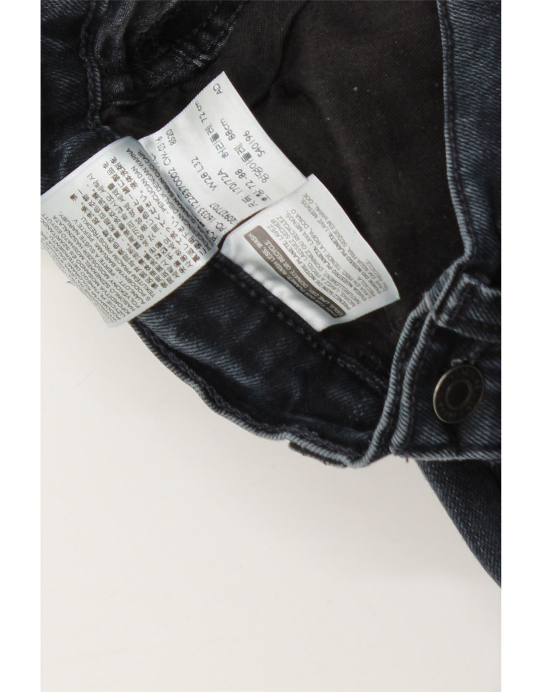 Levi's Masculino 522 Slim Jeans W28 L25 Azul Marinho Algodão