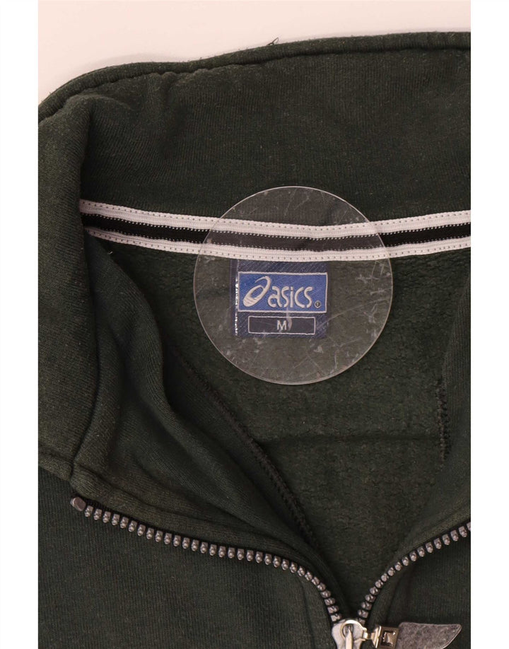 Asics Mens Tracksuit Top Jacket Medium Beige Colourblock Algodão
