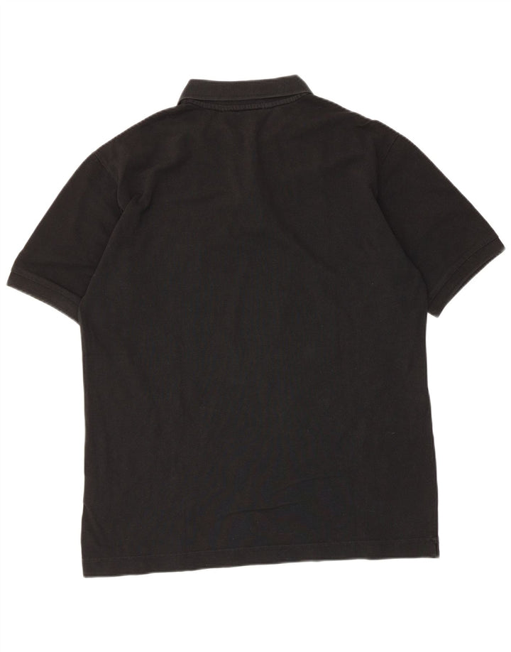 Camisa polo masculina Kappa de algodão preto médio