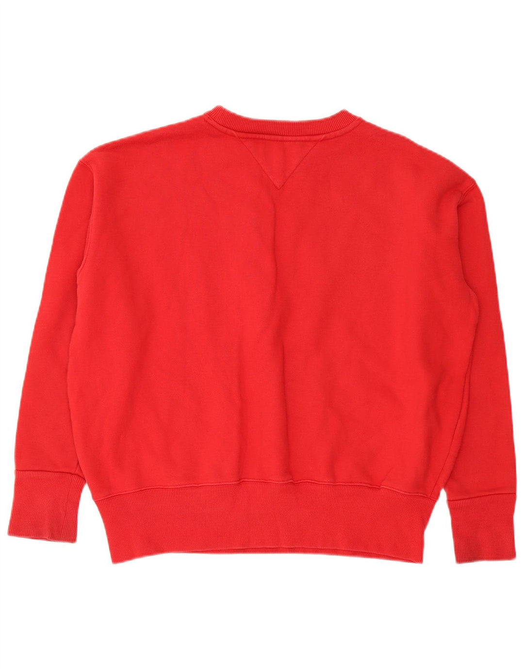 Tommy Hilfiger moletom feminino gráfico oversized jumper Reino Unido 14 médio vermelho