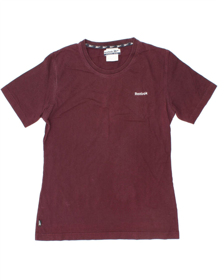 REEBOK Womens T-Shirt Top UK 18 XL Burgundy Cotton Vintage Reebok and Second-Hand Reebok from Messina Hembry 
