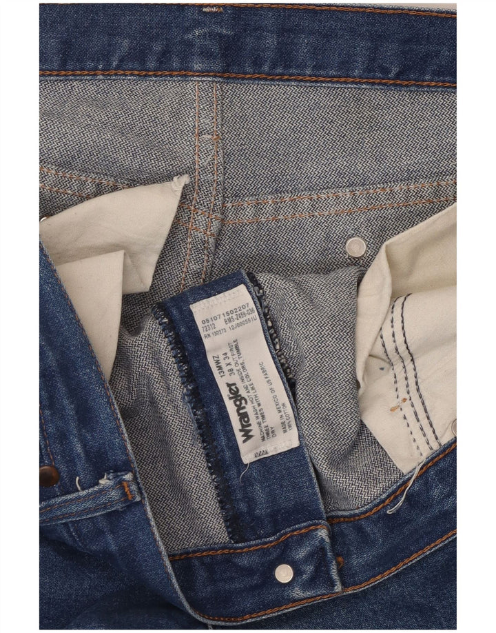 Shorts jeans Wrangler masculino W38 XL azul algodão