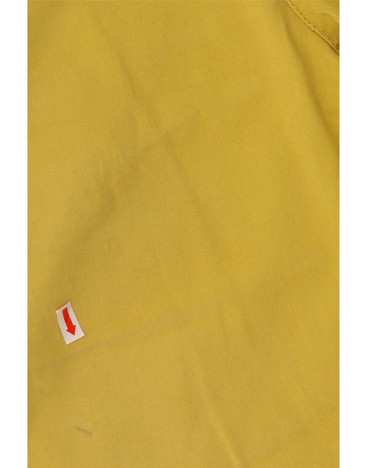 Sisley Mens Chino Shorts IT 46 Pequeno W32 Algodão Amarelo