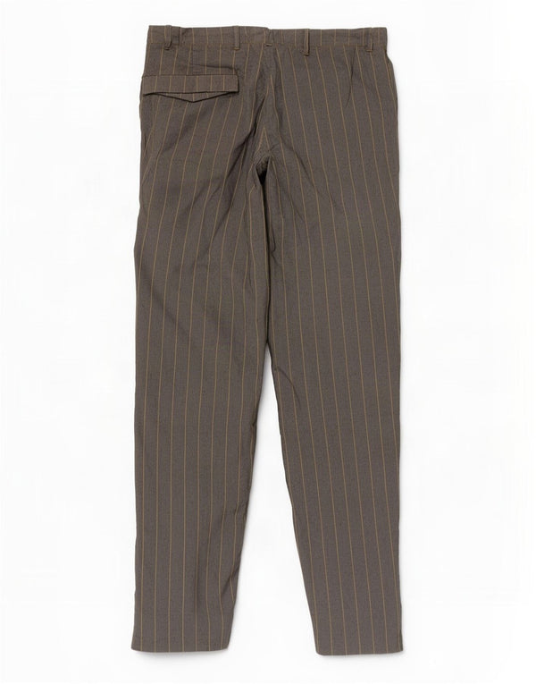 CP Company Mens Pegged Calça Casual IT 54 2XL W36 L32 Cinza Listrado
