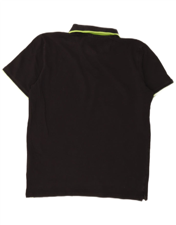 Camisa polo masculina CHAMPION grande algodão preto