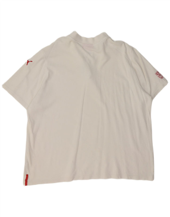 Camisa polo masculina PUMA 2XL algodão branco
