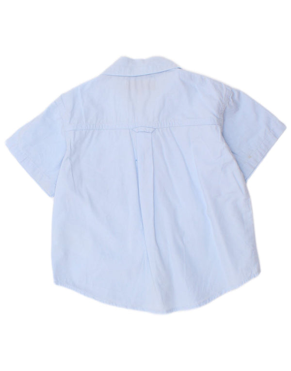Camisa Timberland Baby Boys Manga Curta 9-12 Meses Azul Algodão