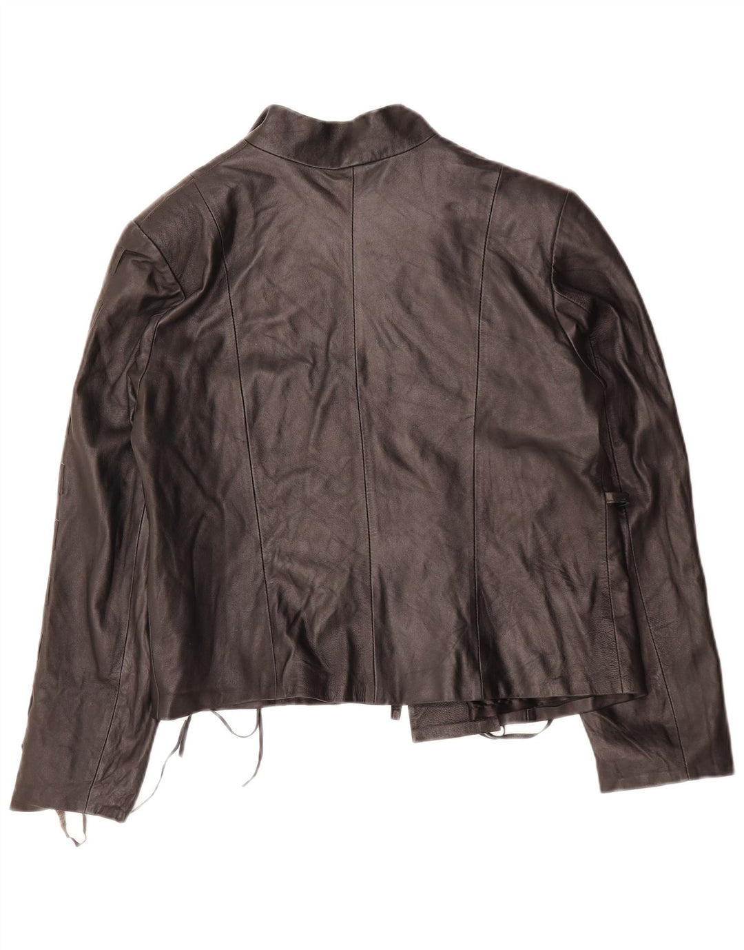 Jaqueta de couro feminina VINTAGE IT 44 médio preto