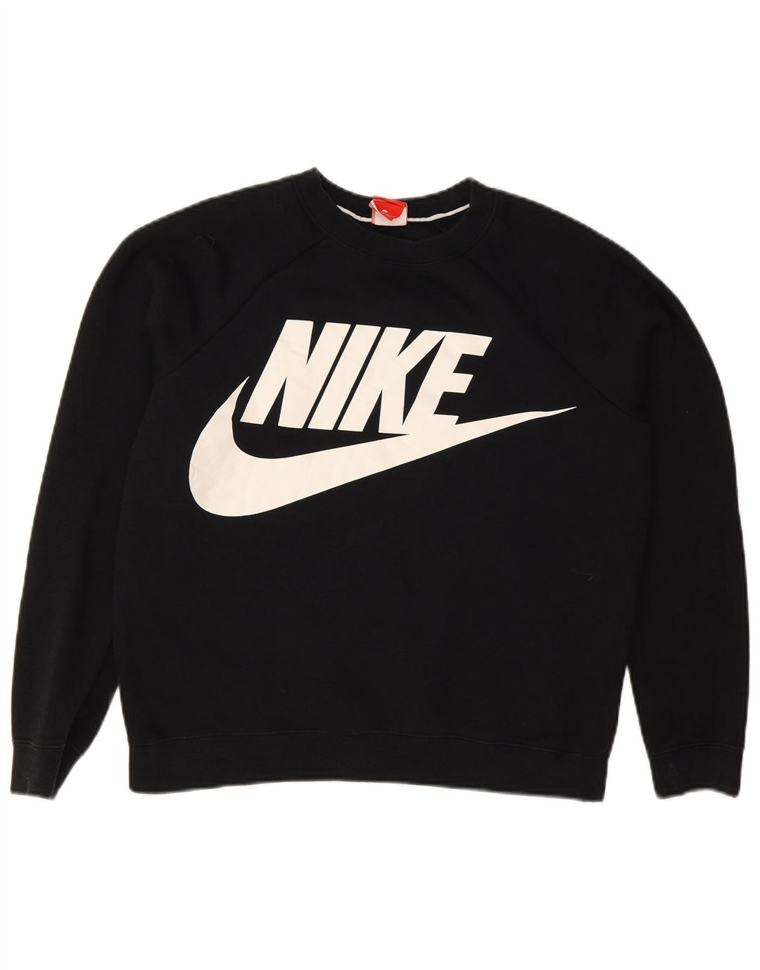 Moletom gráfico feminino Nike Jumper UK 14 médio preto algodão