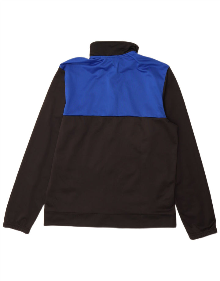 Adidas Mens Tracksuit Top Jacket UK 42/44 Grande Preto Colorblock Poliéster