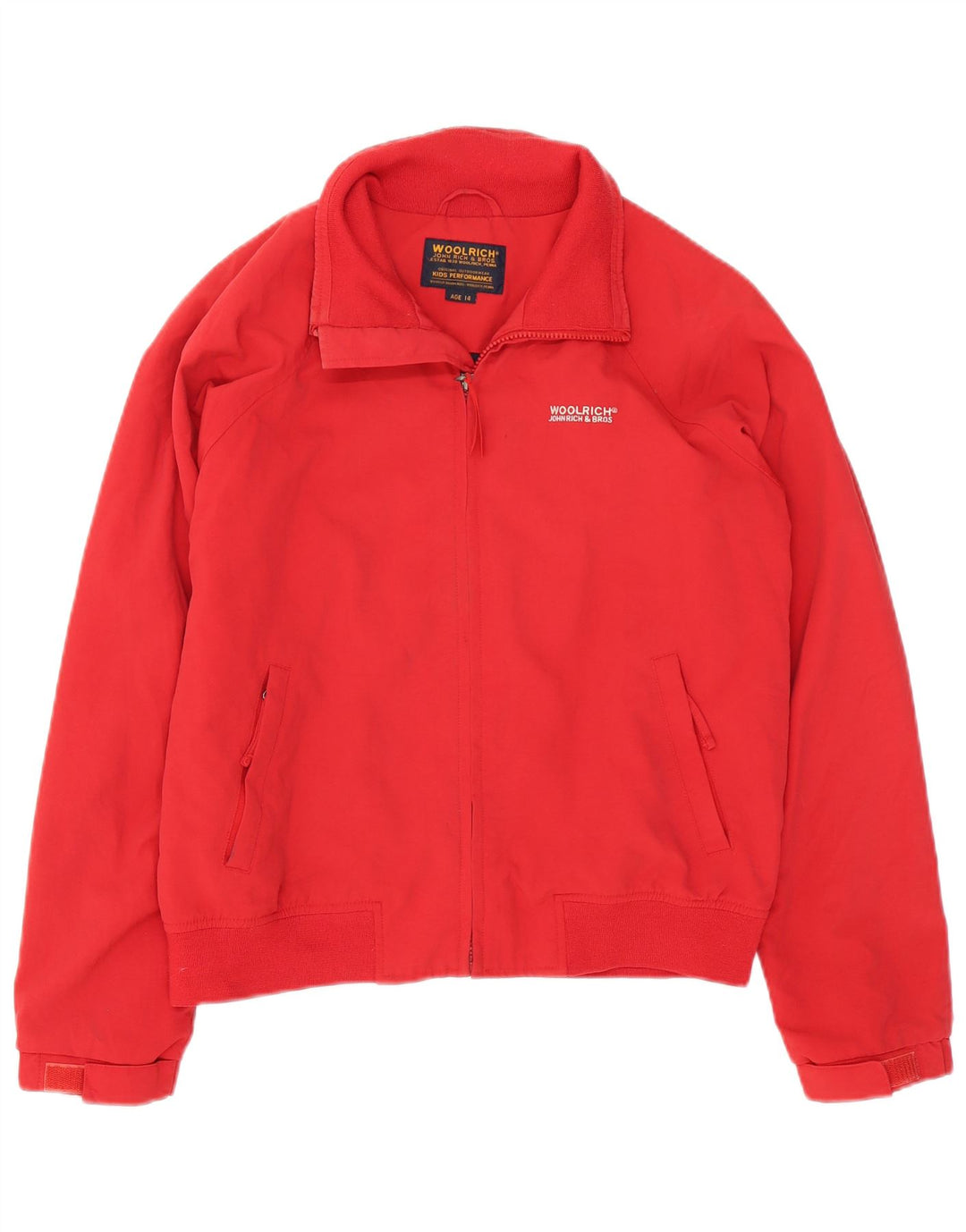 Jaqueta bomber Woolrich Boys 13-14 anos poliéster vermelho