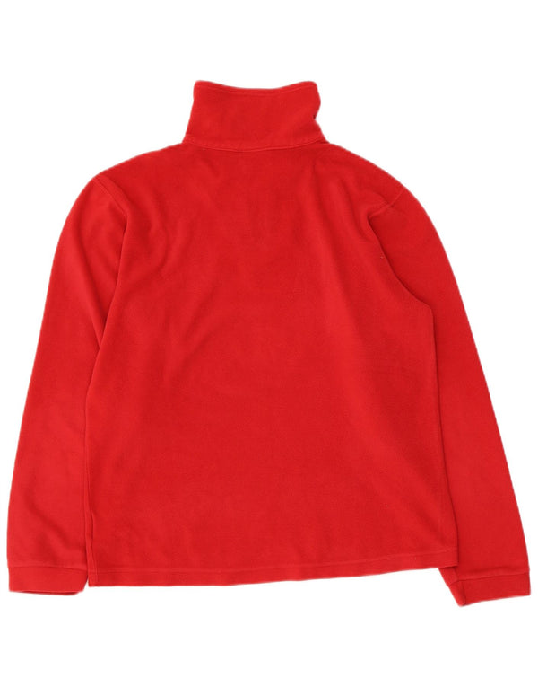 Jumper de lã Champion Boys com zíper e gola 13-14 anos XL vermelho poliéster