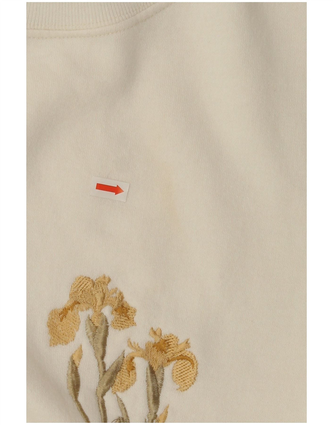 Suéter feminino ACORN com gola redonda Reino Unido 16 grande acrílico branco