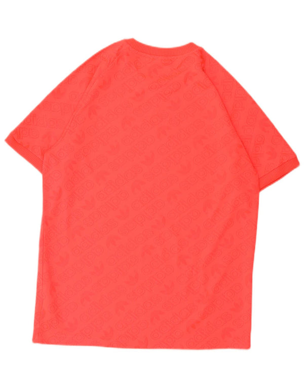 Adidas Mens Graphic T-Shirt Top Pequeno Poliéster Rosa