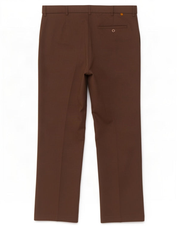 Calça casual reta masculina Farah W34 L33 poliéster marrom