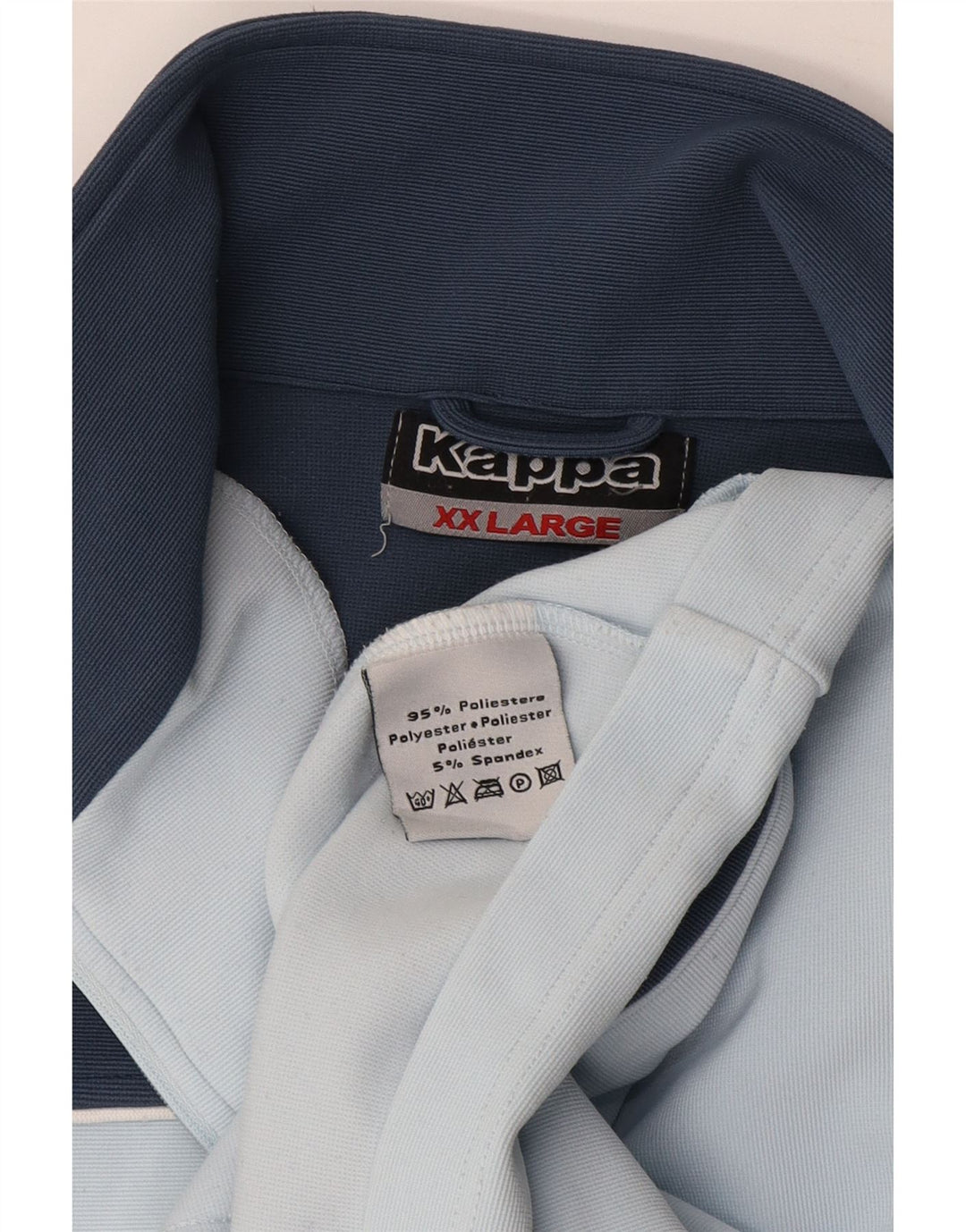 KAPPA Mens Treino Top Jacket 2XL Azul Colourblock Poliéster