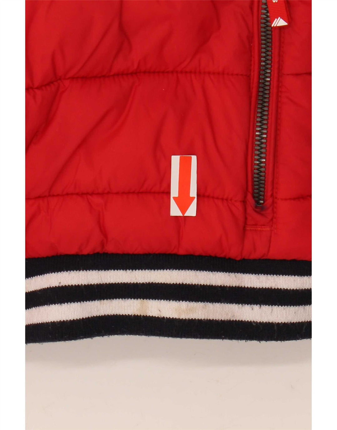 Jaqueta acolchoada feminina Superdry Reino Unido 14 poliéster vermelho grande