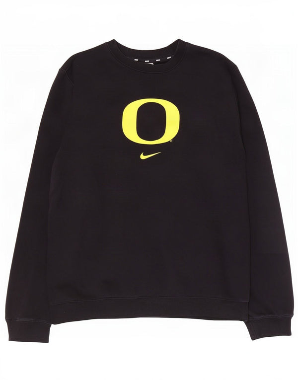 Moletom masculino Nike Oregon Ducks gráfico jumper grande algodão preto