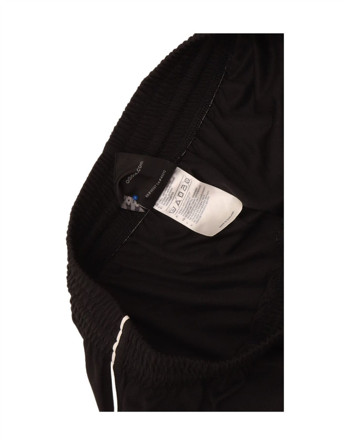 Shorts esportivos femininos Adidas médio preto colorblock poliéster