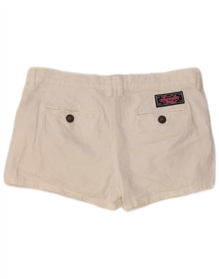 Shorts Chino Feminino Superdry Médio W34 Algodão Branco