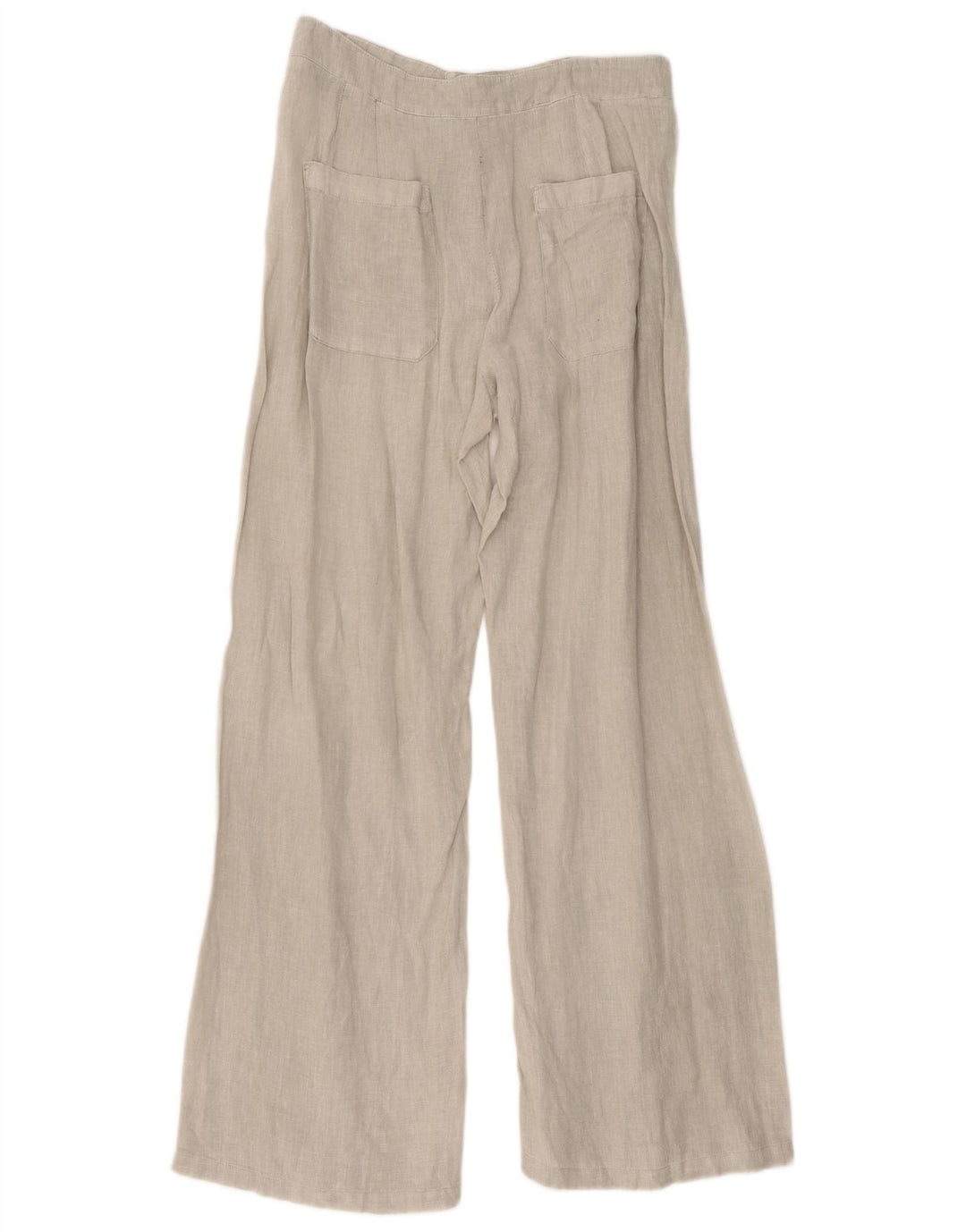 Zara Calça feminina casual de perna larga médio W28 L32 cinza