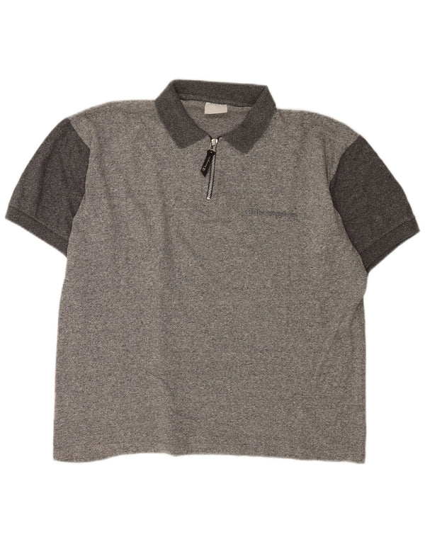 Camisa polo masculina Champion XL cinza algodão