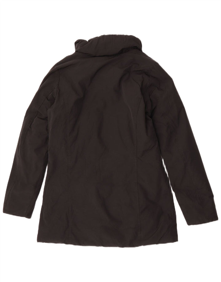 Casaco acolchoado feminino Woolrich UK 10 pequeno algodão preto