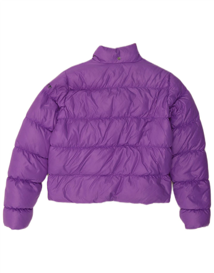 Jaqueta acolchoada Woolrich para meninas 11-12 anos nylon roxo