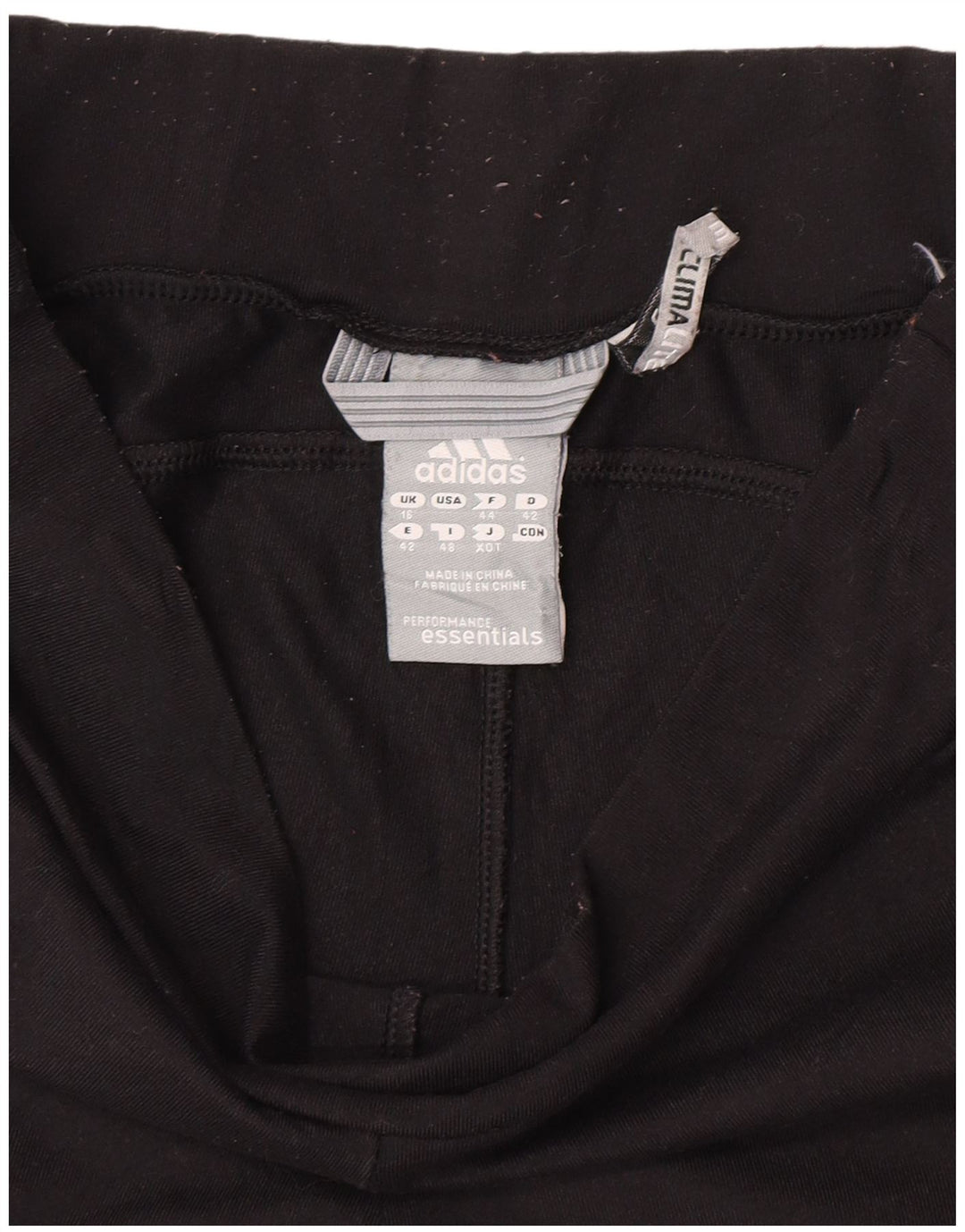 Adidas Womens Climalite Capri Leggings UK 16 Grande Preto