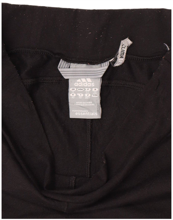 Adidas Womens Climalite Capri Leggings UK 16 Grande Preto