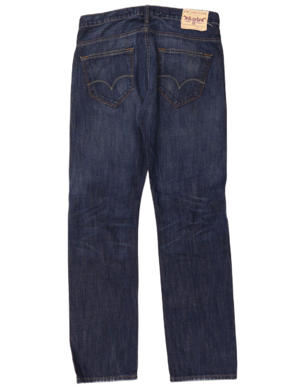 Levi's Masculino 504 Straight Jeans W33 L32 Azul Algodão